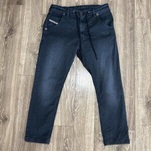 HOT Men's DIESEL KROOLEY LONG-NE 670M STRETCH SWEAT JOGG PANTS Blue Jeans 30x32